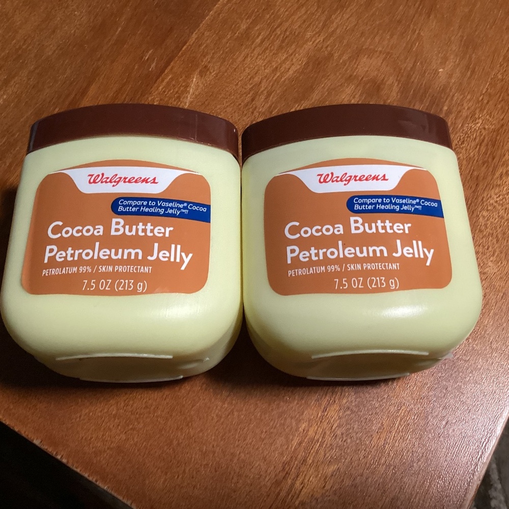 Walgreens Cocoa Butter Petroleum Jelly Bundle 7.5 oz/213 g  NEW